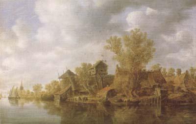 Jan van Goyen River Landscape (mk08) china oil painting image